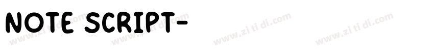 Note Script字体转换
